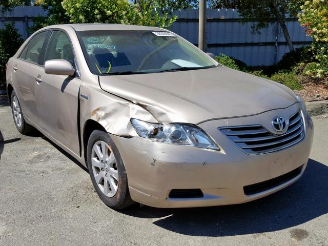 4T1BB46K88U040488 - 2008 TOYOTA CAMRY HYBR TAN photo 1