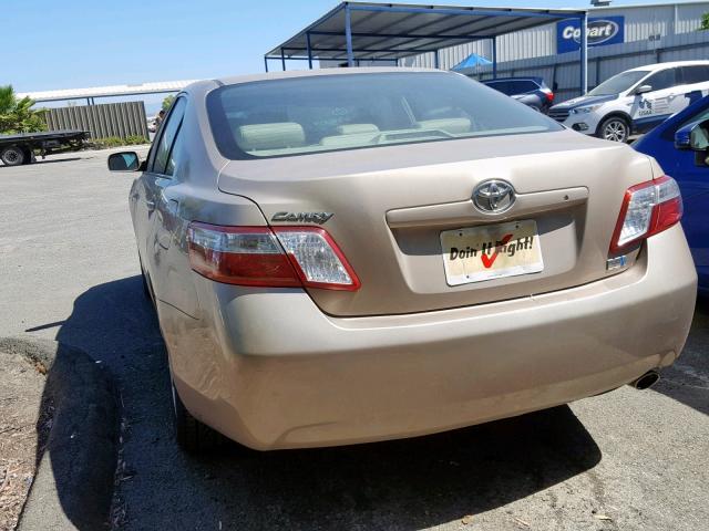 4T1BB46K88U040488 - 2008 TOYOTA CAMRY HYBR TAN photo 3