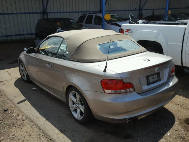 WBAUL73579VJ76999 - 2009 BMW 128 I GRAY photo 3