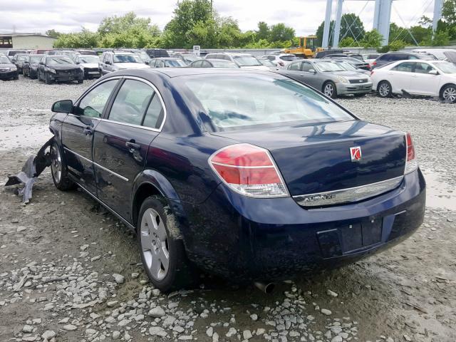 1G8ZS57N07F256852 - 2007 SATURN AURA XE BLUE photo 3