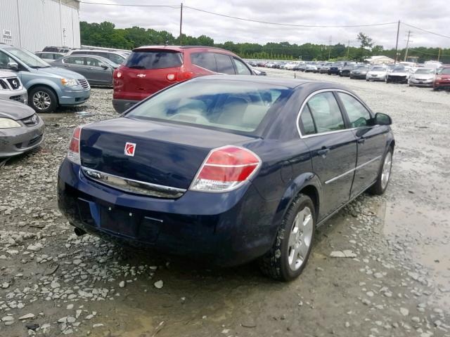 1G8ZS57N07F256852 - 2007 SATURN AURA XE BLUE photo 4