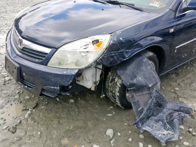 1G8ZS57N07F256852 - 2007 SATURN AURA XE BLUE photo 9