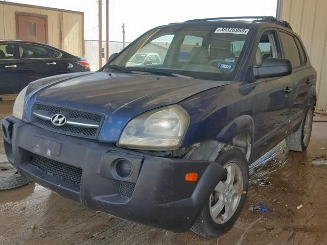 KM8JM12B55U212997 - 2005 HYUNDAI TUCSON GL BLUE photo 2