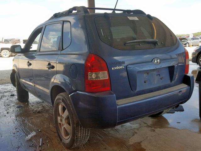 KM8JM12B55U212997 - 2005 HYUNDAI TUCSON GL BLUE photo 3