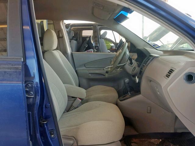 KM8JM12B55U212997 - 2005 HYUNDAI TUCSON GL BLUE photo 5