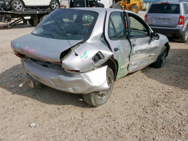 1G1JC524417417549 - 2001 CHEVROLET CAVALIER B SILVER photo 4