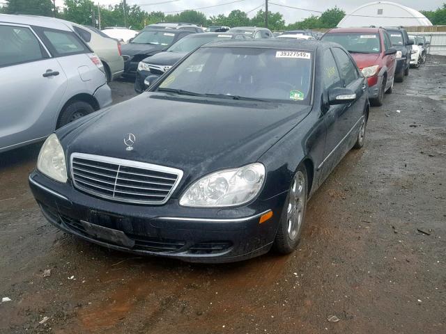 WDBNG84J04A396335 - 2004 MERCEDES-BENZ S 500 4MAT BLACK photo 2