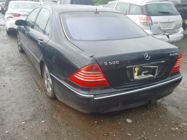 WDBNG84J04A396335 - 2004 MERCEDES-BENZ S 500 4MAT BLACK photo 3