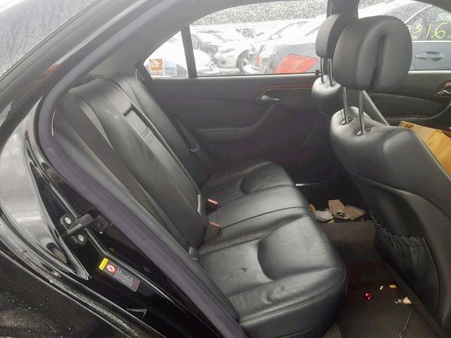 WDBNG84J04A396335 - 2004 MERCEDES-BENZ S 500 4MAT BLACK photo 6