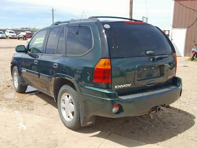 1GKDT13S022477681 - 2002 GMC ENVOY GREEN photo 3