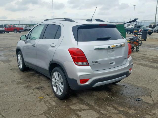 3GNCJRSB8HL232090 - 2017 CHEVROLET TRAX PREMI GRAY photo 3