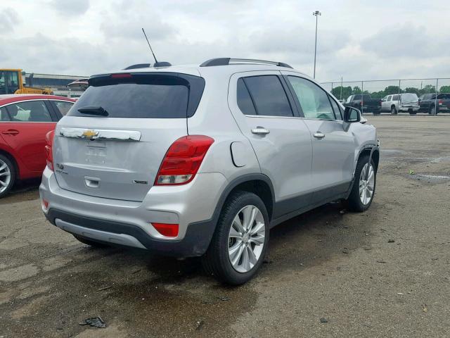 3GNCJRSB8HL232090 - 2017 CHEVROLET TRAX PREMI GRAY photo 4