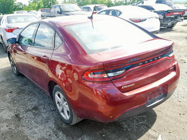 1C3CDFBB0FD243252 - 2015 DODGE DART SXT MAROON photo 3