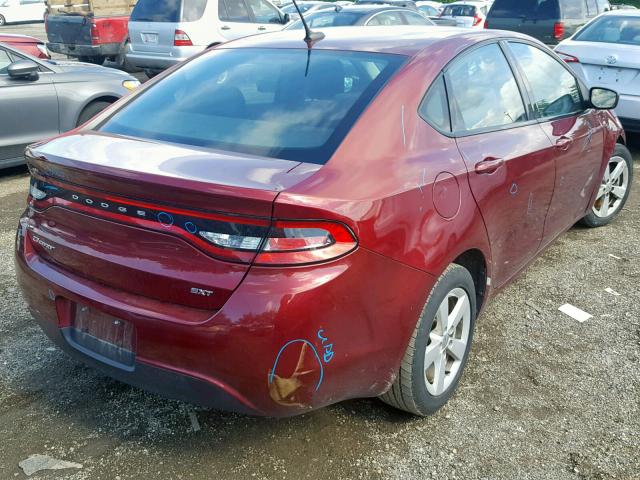 1C3CDFBB0FD243252 - 2015 DODGE DART SXT MAROON photo 4