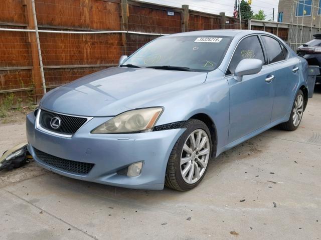 JTHCK262372018517 - 2007 LEXUS IS 250 BLUE photo 2