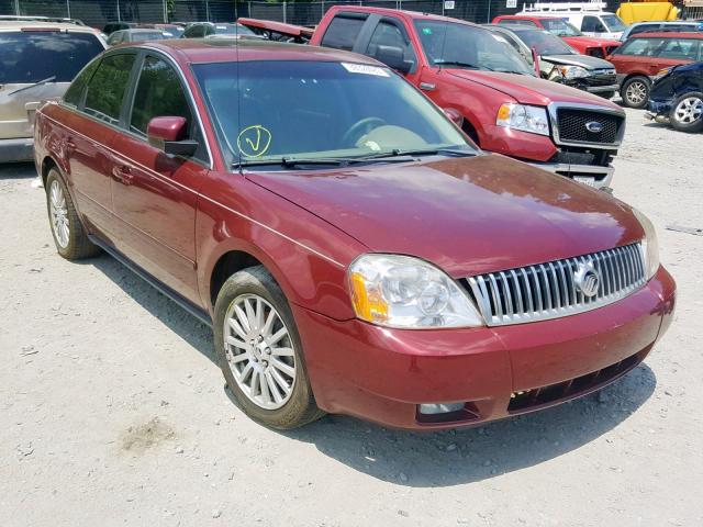 1MEFM43175G601686 - 2005 MERCURY MONTEGO PR BURGUNDY photo 1