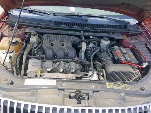 1MEFM43175G601686 - 2005 MERCURY MONTEGO PR BURGUNDY photo 7