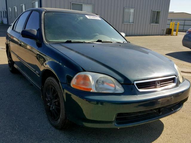 1HGEJ6529VL000165 - 1997 HONDA CIVIC DX GREEN photo 1