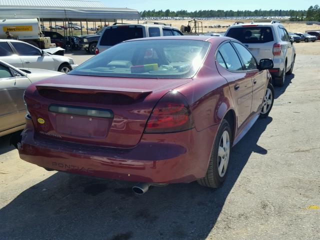 2G2WP522351184044 - 2005 PONTIAC GRAND PRIX RED photo 4
