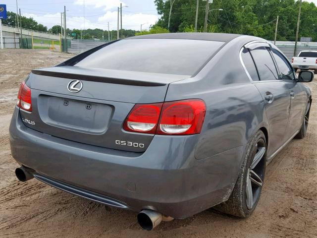 JTHBH96SX65040790 - 2006 LEXUS GS 300 GRAY photo 4