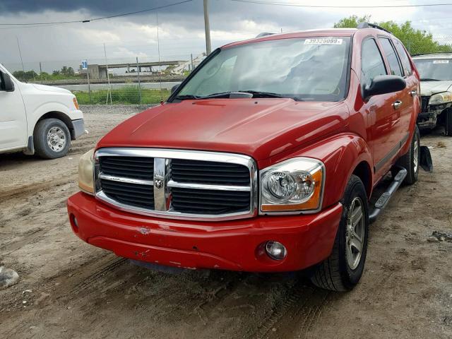 1D4HD48N26F175003 - 2006 DODGE DURANGO SL RED photo 2