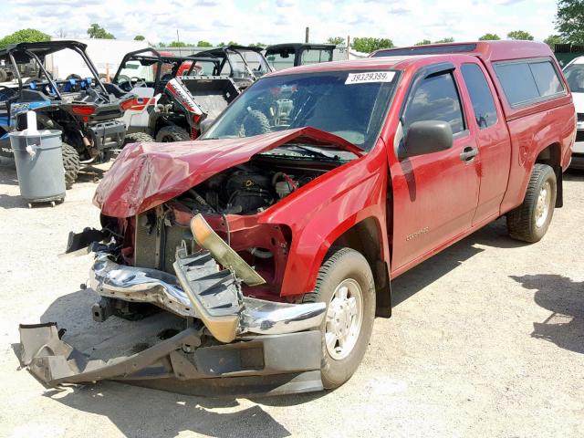 1GCCS196748145323 - 2004 CHEVROLET COLORADO RED photo 2