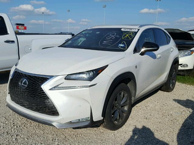 JTJYARBZ9F2006471 - 2015 LEXUS NX 200T WHITE photo 2