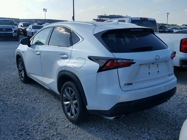 JTJYARBZ9F2006471 - 2015 LEXUS NX 200T WHITE photo 3