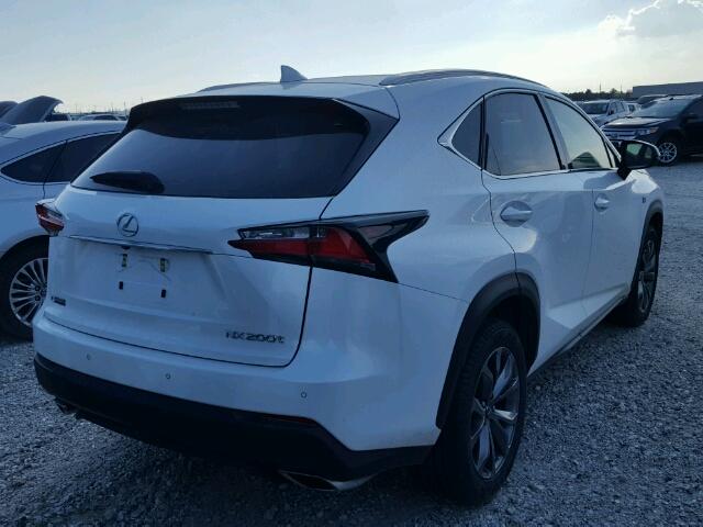 JTJYARBZ9F2006471 - 2015 LEXUS NX 200T WHITE photo 4