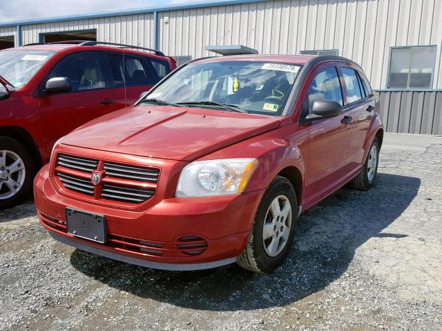 1B3HB28A69D108104 - 2009 DODGE CALIBER SE RED photo 2