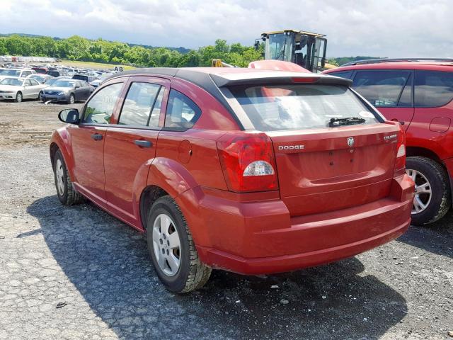 1B3HB28A69D108104 - 2009 DODGE CALIBER SE RED photo 3