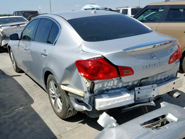 JN1CV6AP4FM580547 - 2015 INFINITI Q40 SILVER photo 3