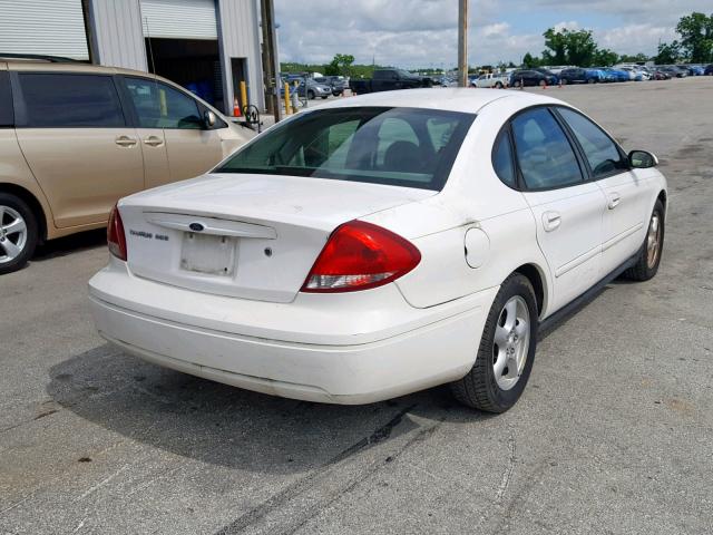 1FAHP55U04G131567 - 2004 FORD TAURUS SES WHITE photo 4