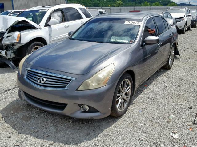 JN1CV6AP0AM403700 - 2010 INFINITI G37 BASE GRAY photo 2