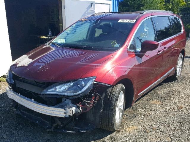 2C4RC1BG4HR527748 - 2017 CHRYSLER PACIFICA T RED photo 2