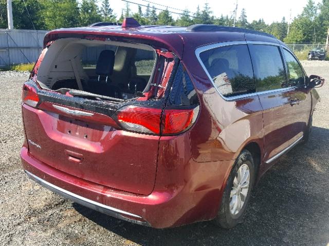 2C4RC1BG4HR527748 - 2017 CHRYSLER PACIFICA T RED photo 4