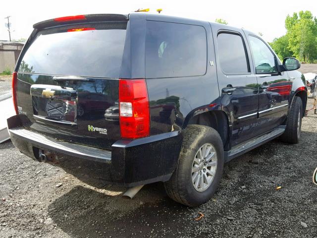 1GNFK13549R110261 - 2009 CHEVROLET TAHOE HYBR BLACK photo 4