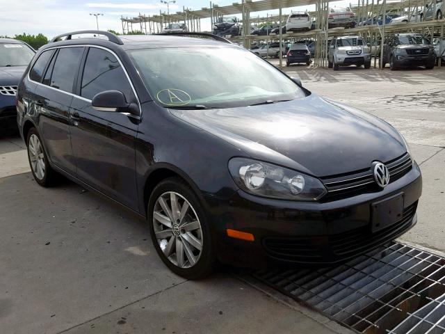 3VWPL7AJXCM647607 - 2012 VOLKSWAGEN JETTA TDI BLACK photo 1