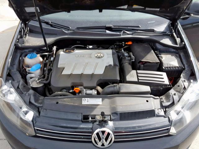 3VWPL7AJXCM647607 - 2012 VOLKSWAGEN JETTA TDI BLACK photo 7