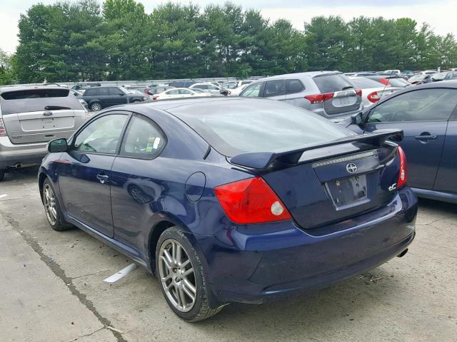 JTKDE167X80227729 - 2008 TOYOTA SCION TC BLUE photo 3