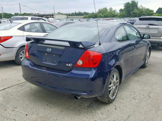 JTKDE167X80227729 - 2008 TOYOTA SCION TC BLUE photo 4