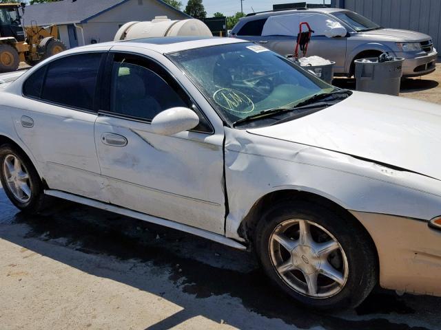 1G3NL52E71C188468 - 2001 OLDSMOBILE ALERO GL WHITE photo 9