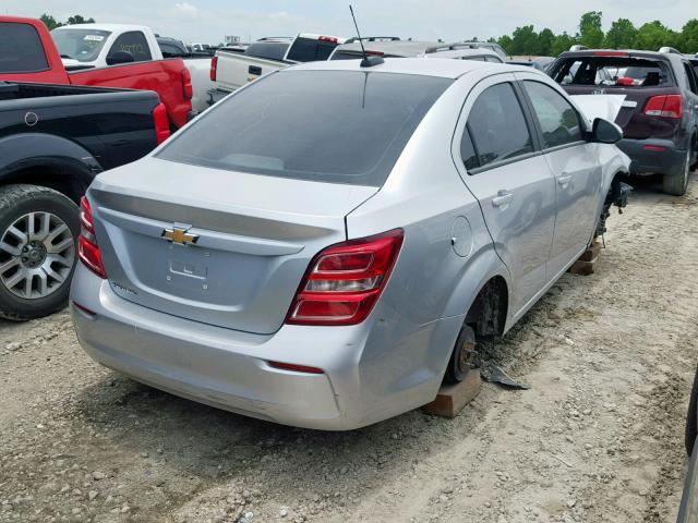1G1JB5SH4J4104248 - 2018 CHEVROLET SONIC LS SILVER photo 4