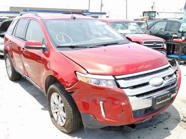 2FMDK3JC6CBA69313 - 2012 FORD EDGE SEL RED photo 1