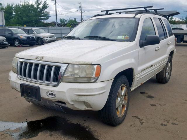 1J4GW58N04C260925 - 2004 JEEP GRAND CHER WHITE photo 2