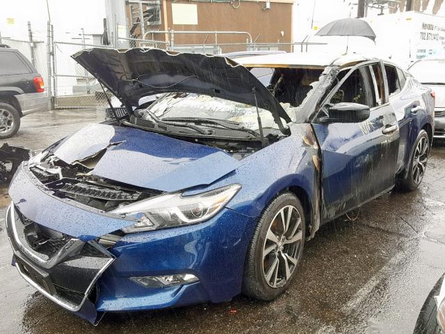 1N4AA6AP7JC394652 - 2018 NISSAN MAXIMA 3.5 BLUE photo 2