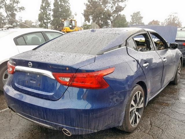 1N4AA6AP7JC394652 - 2018 NISSAN MAXIMA 3.5 BLUE photo 4