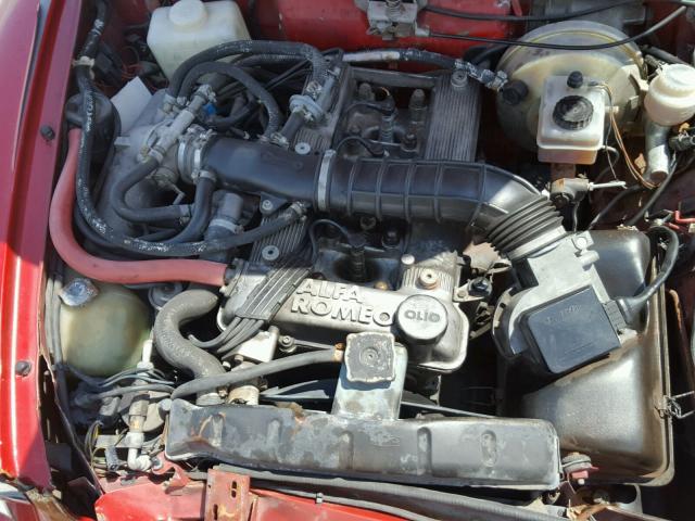 ZARBA564XJ1062388 - 1988 ALFA ROMEO SPIDER GRA RED photo 7