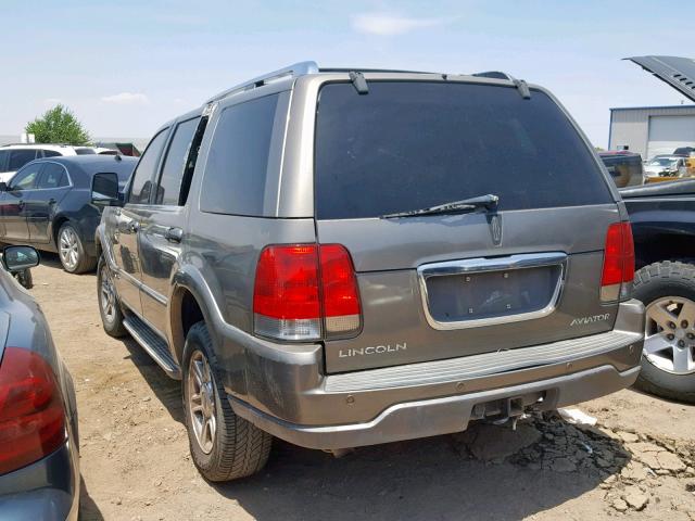 5LMEU78H73ZJ25664 - 2003 LINCOLN AVIATOR Qəhvəyi foto 3