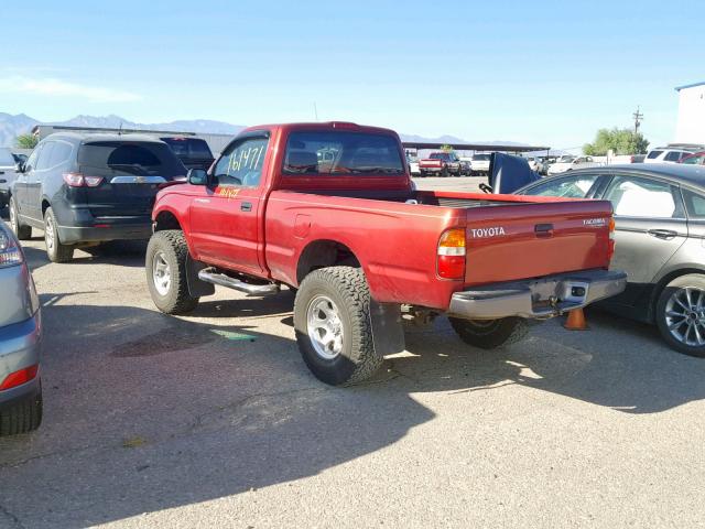 5TENM92N04Z418880 - 2004 TOYOTA TACOMA PRE RED photo 3